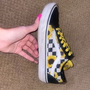 sunflower custom vans size 7